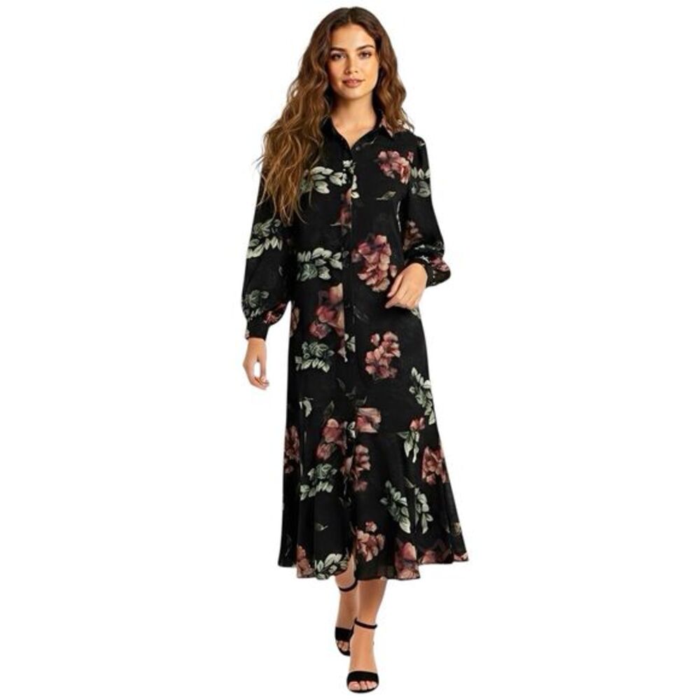 Pose Womens Dress Sz 10 Cottagecore Cottage Bohemian Whimsical Floral Autumn - Picture 1 of 14